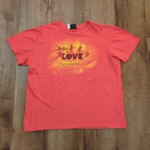 VTG The Beatles Adult Large Shirt Cirque Du Soleil Hippie Boho Hey Jude Lennon